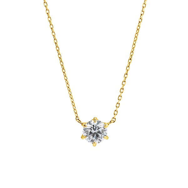 K18YGダイヤモンドネックレス