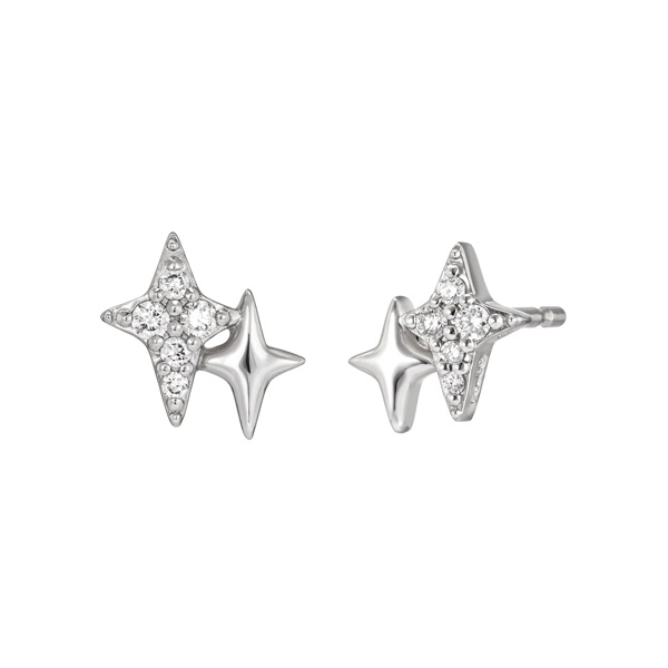 プラチナダイヤモンドピアス