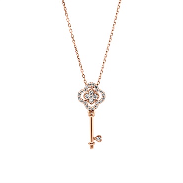 K18PGダイヤモンドネックレス