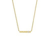 SV925(イエローゴールドプレーティング)ダイヤモンドネックレス