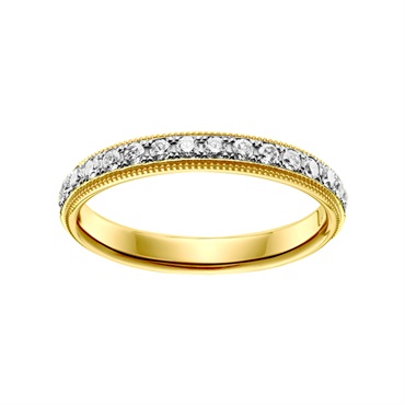 Pt950/K18YGダイヤモンドマリッジリング