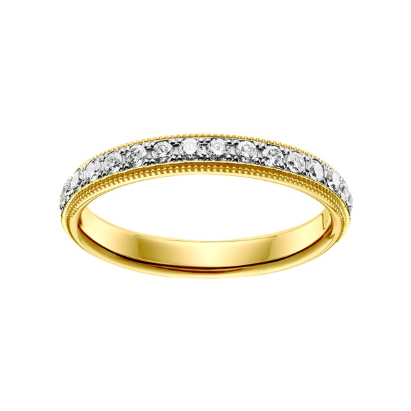 Pt950/K18YGダイヤモンドマリッジリング