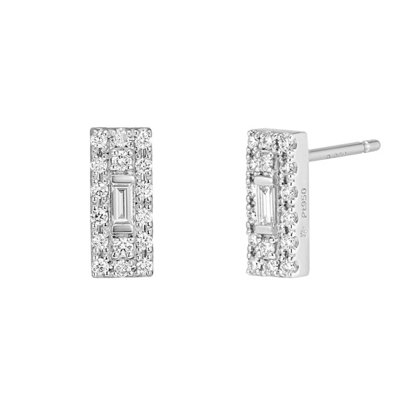 Pt950ダイヤモンドピアス