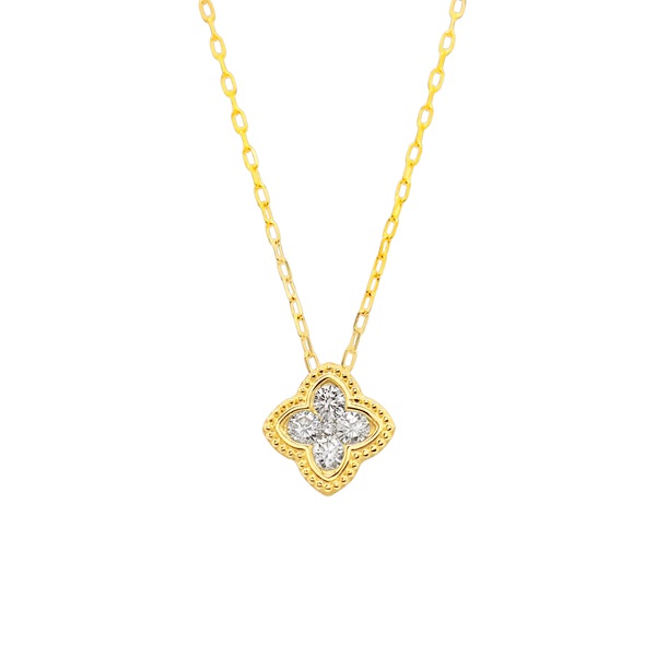 K18YGダイヤモンドネックレス