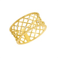 K18YGダイヤモンドリング