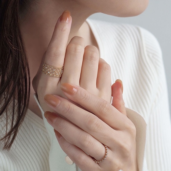 K18PGダイヤモンドマリッジリング | ポンテヴェキオ公式オンライン