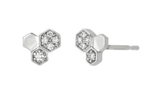 ポンテヴェキオ プラチナダイヤモンドピアス