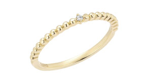 ポンテヴェキオ K10YG ダイヤモンド ピンキー リング