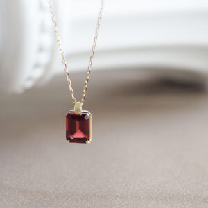 ポンテヴェキオ K10YG ガーネット ネックレス