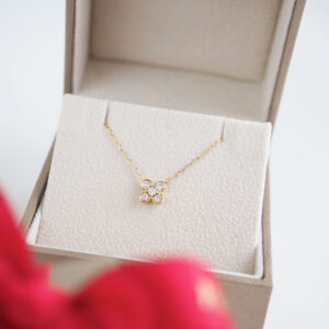 ポンテヴェキオ K18YG ダイヤモンドネックレス