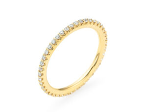 ポンテヴェキオ K18YG ダイヤモンド フルエタニティ リング