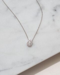ポンテヴェキオ Pt950ダイヤモンドネックレス