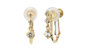 ポンテヴェキオ K10YG ホワイトトパーズ イヤリング
