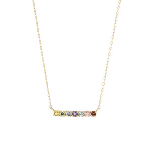 ポンテヴェキオ K10YGレインボーネックレス