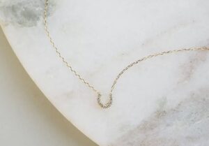 ポンテヴェキオ K18YG ダイヤモンド ネックレス