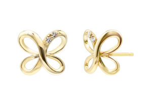 ポンテヴェキオ K10YG ダイヤモンド ピアス