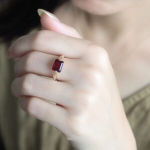 ポンテヴェキオ K18 ガーネット リング