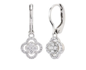 ポンテヴェキオ Pt950 ダイヤモンド ピアス